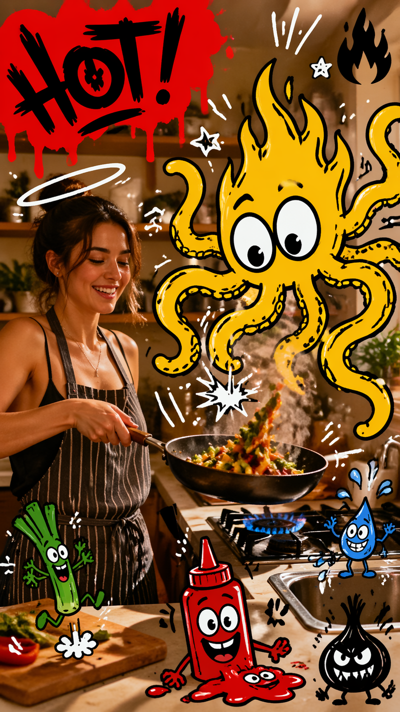 { "style_id": "photo_graffiti_doodle_v1", "instance_id": "kitchen_hot_01", "styl