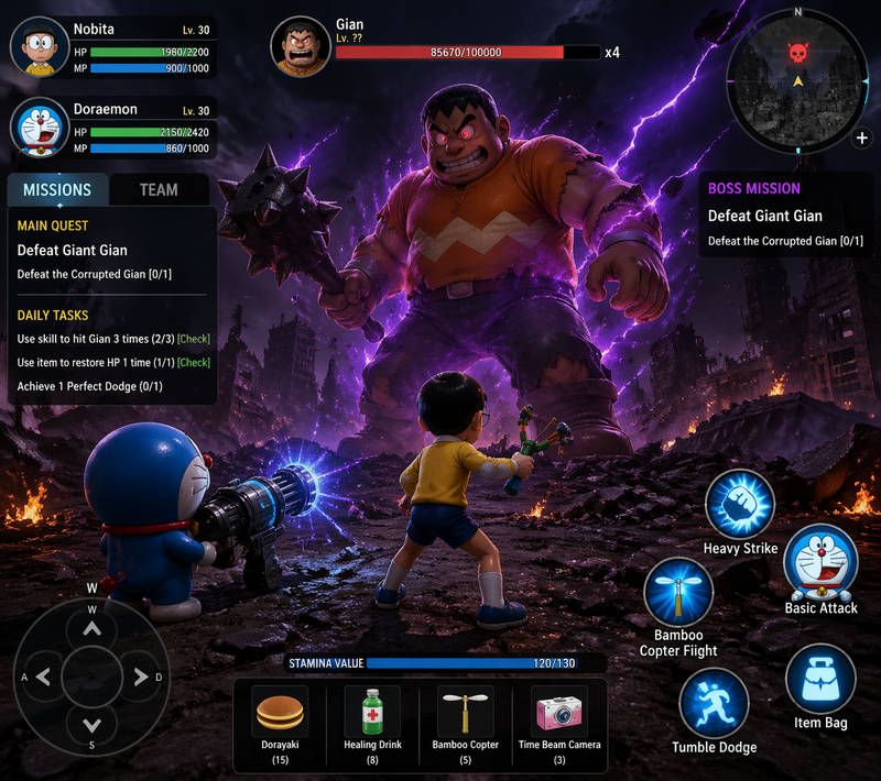 A high-resolution, photorealistic 3D action RPG mobile game screenshot of an epi