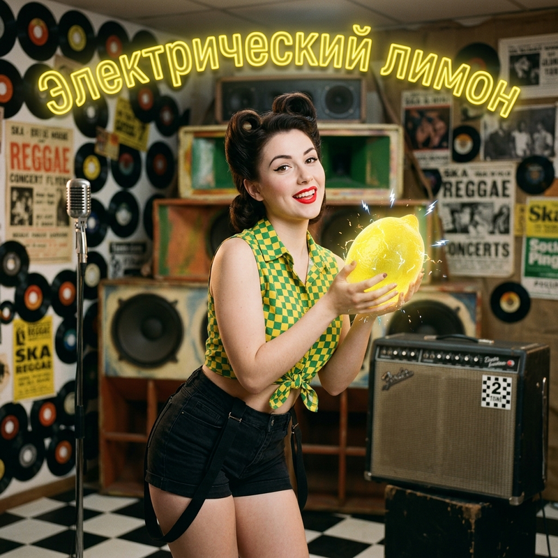 Hyper-realistic vintage pinup photograph, shot on medium format film (Kodak Port