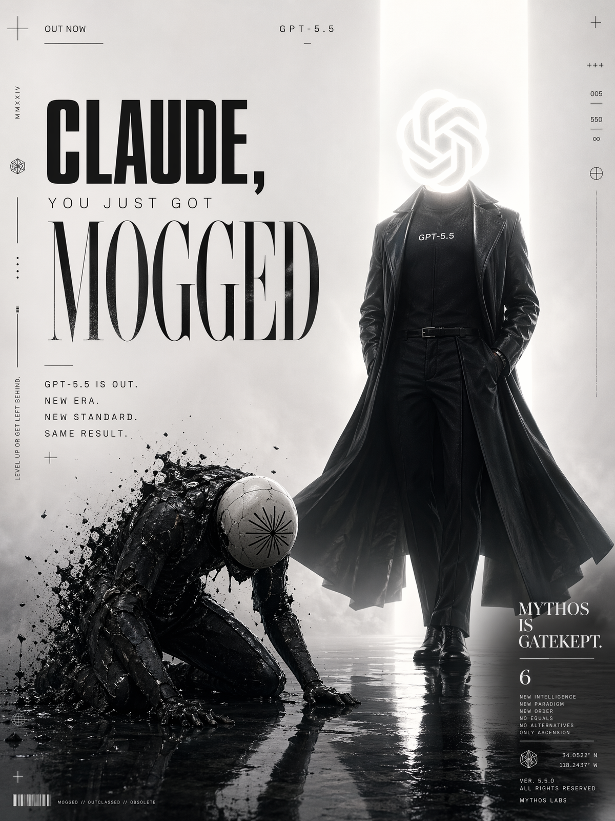 Create a high-end cinematic editorial poster in a vertical 4:5 format, combining