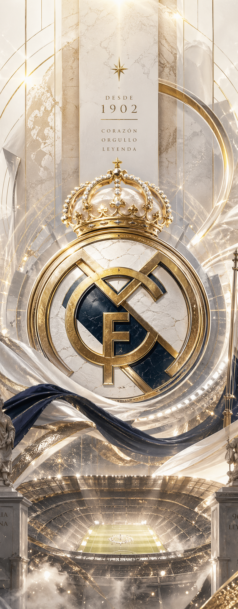Crea una obra de arte, un diseño del [Real Madrid], nivel de diseño avanzado, 9: