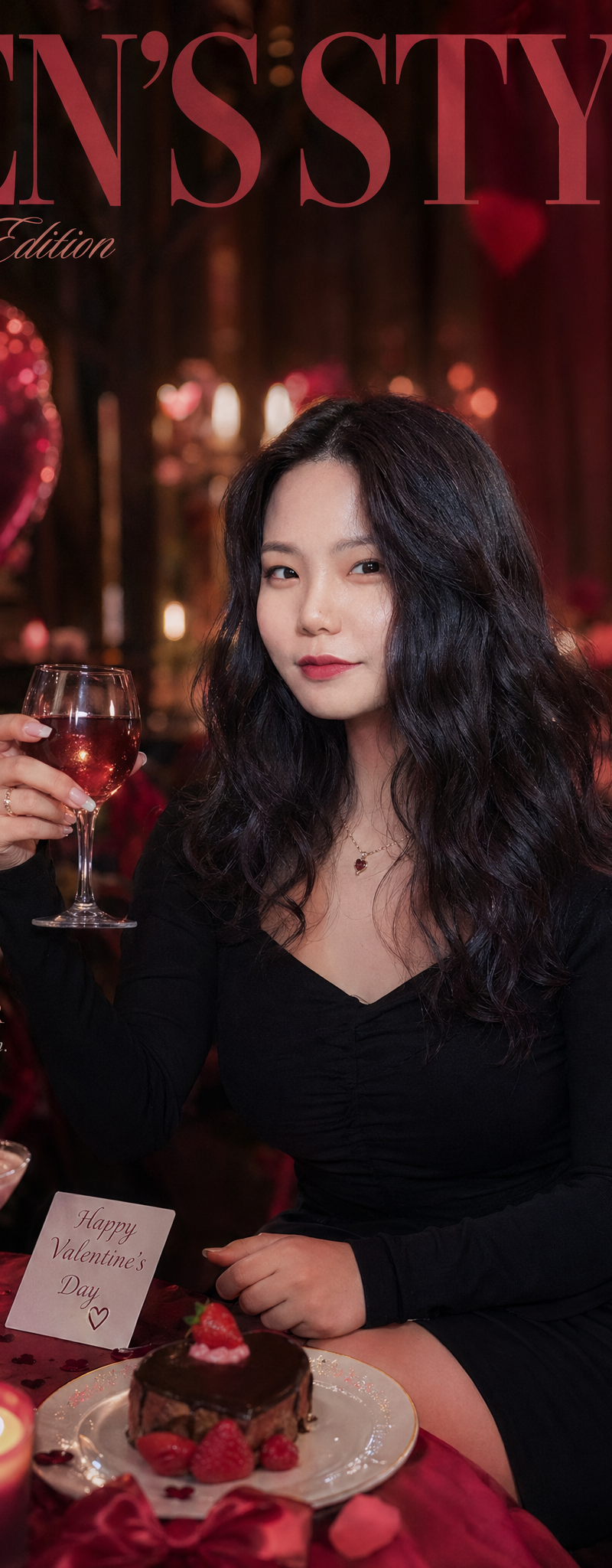 발렌타인데이를 컨셉으로 한 맥심화보