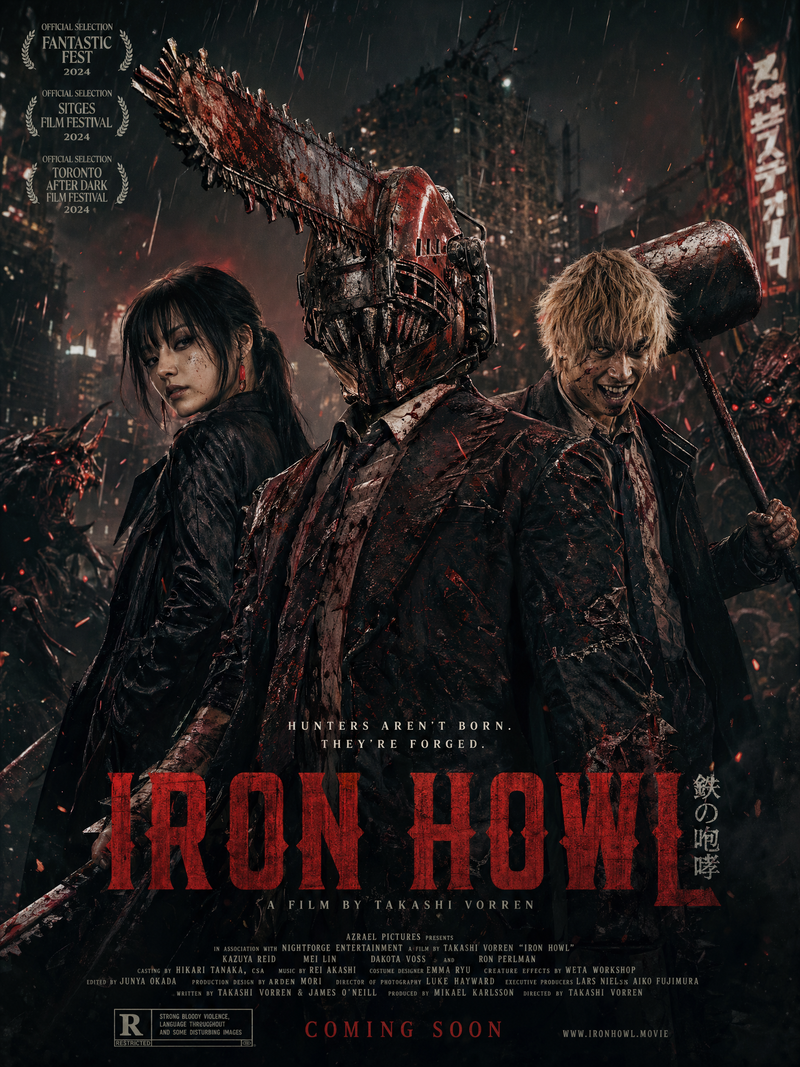 Chainsaw Man, Oscar-level official movie poster (Official Key Visual), blockbust