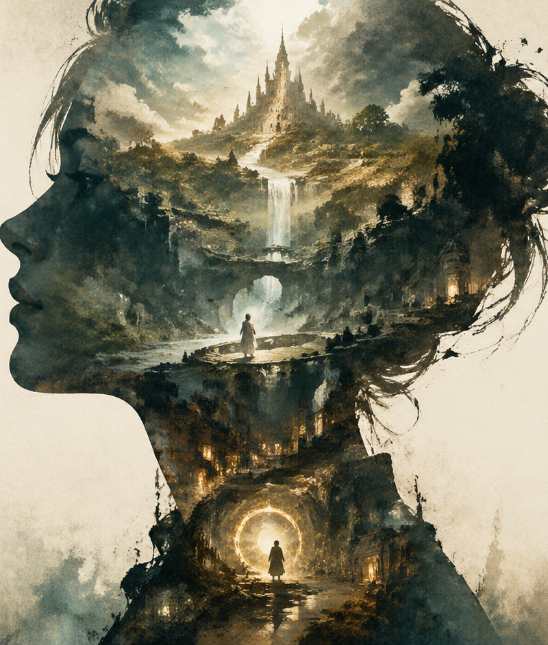 Generate a high-aesthetic "Contour Universe / Collectible Narrative Poster" base