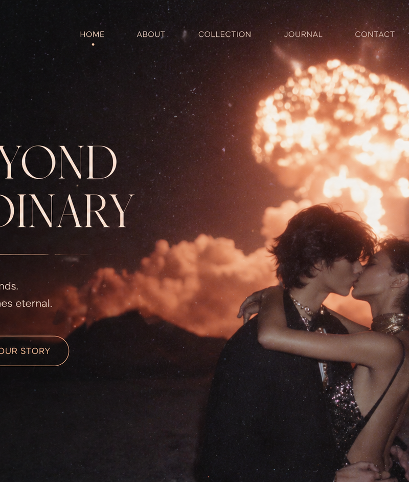 Create a landing page using this image as a reference for style and color