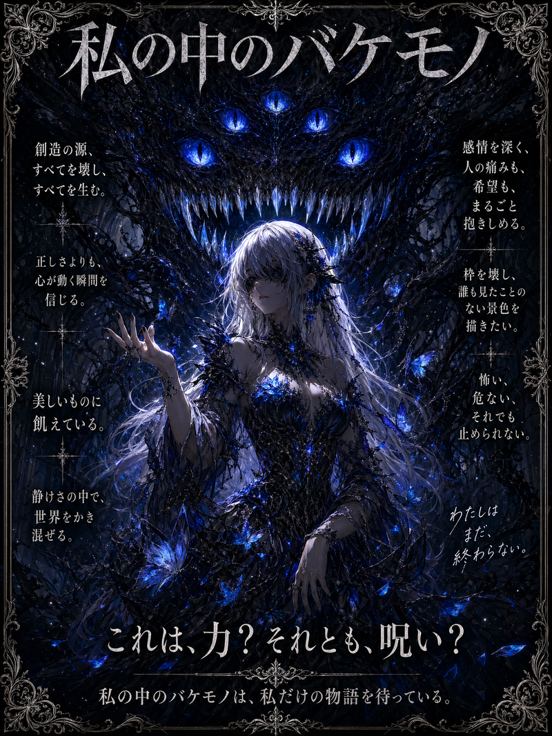 A dark fantasy gothic poster in a vertical composition, painted in a highly deta