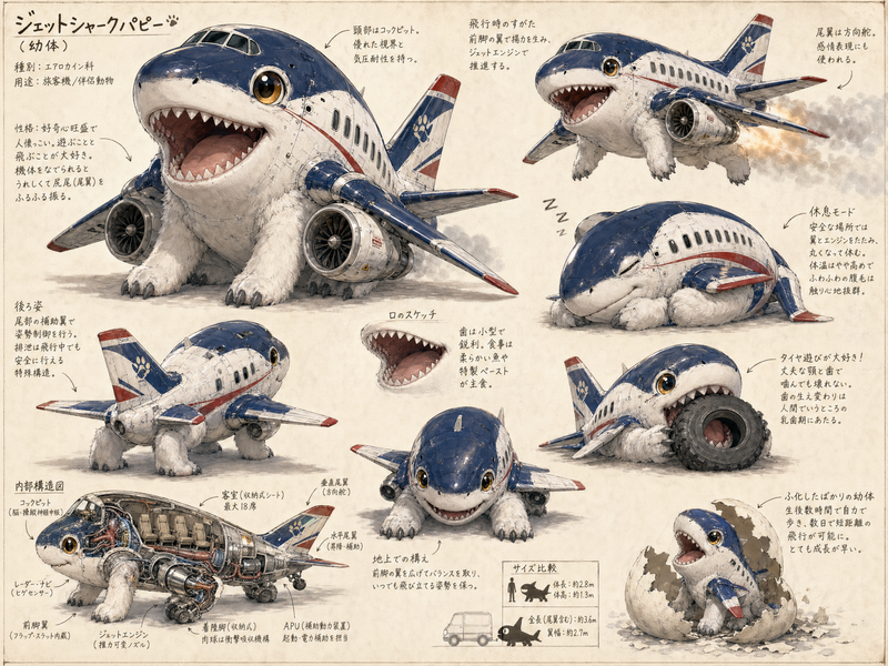 {"type":"concept art creature sheet","subject":{"category":"inorganic animal cre