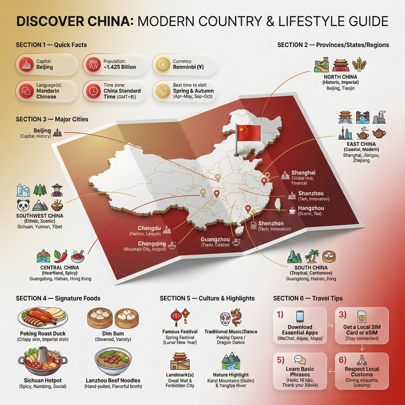 Ultra-clean modern country infographic poster (1080x1080), premium editorial lay