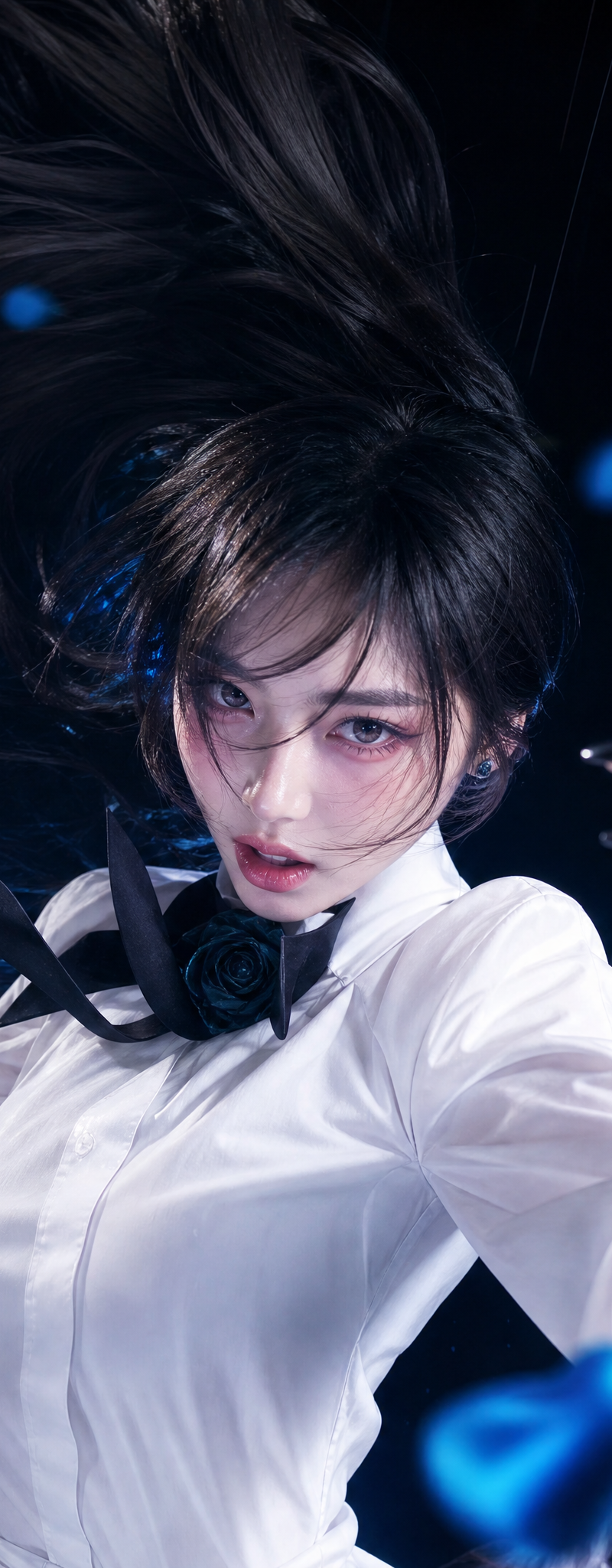 Transform this image into high quality photograph of a early 30s Korean woman id