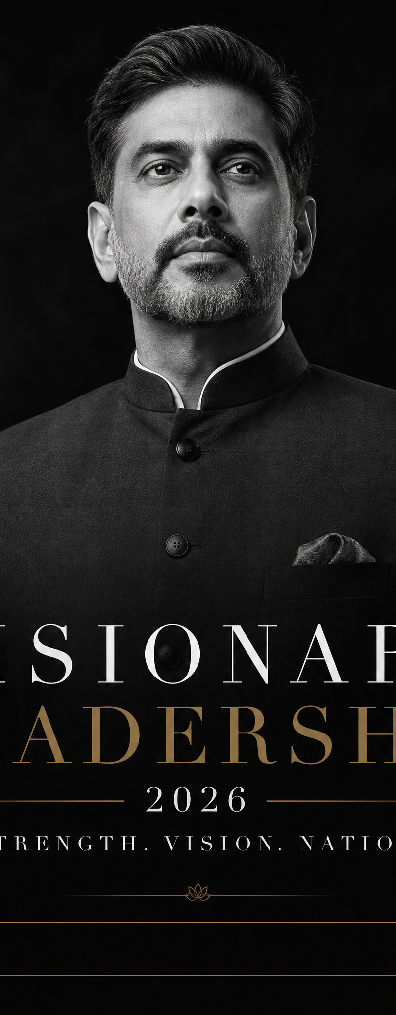 Create a high-end cinematic minimal black editorial poster