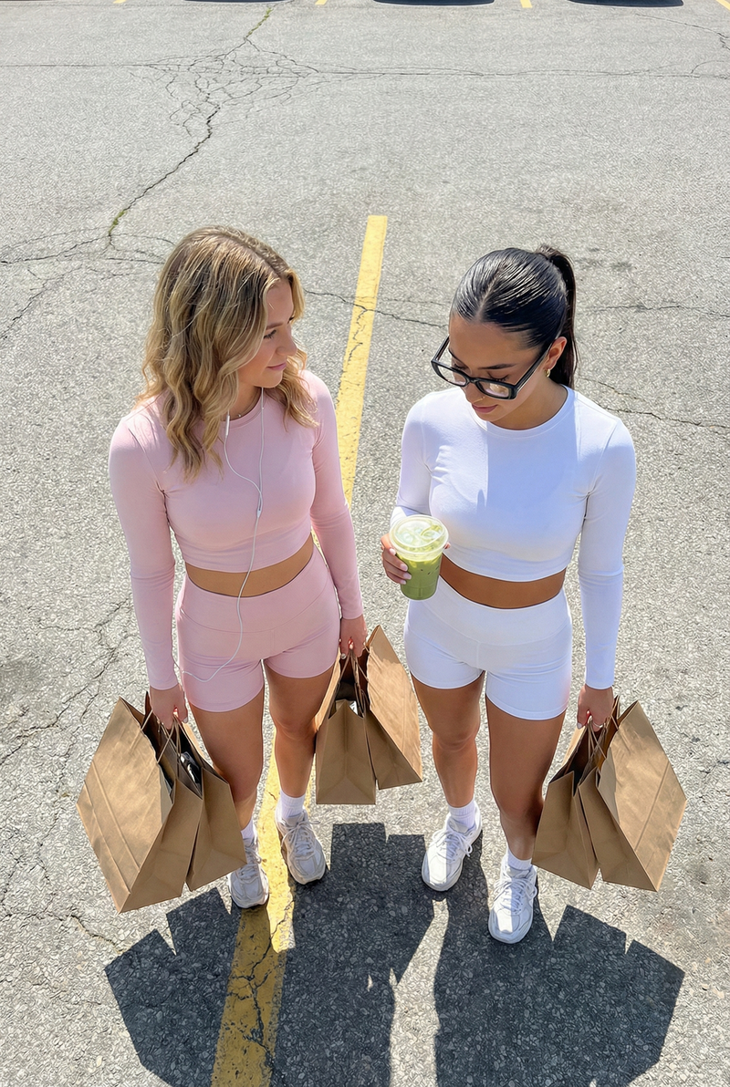 {"subject":{"description":"Twoyoungwomenstandingside-by-sideonsunlitasphalt,acan