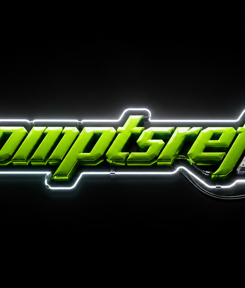 promptsref | vibrant lime green Act as a 3D Motion Graphics Director and CGI Typ