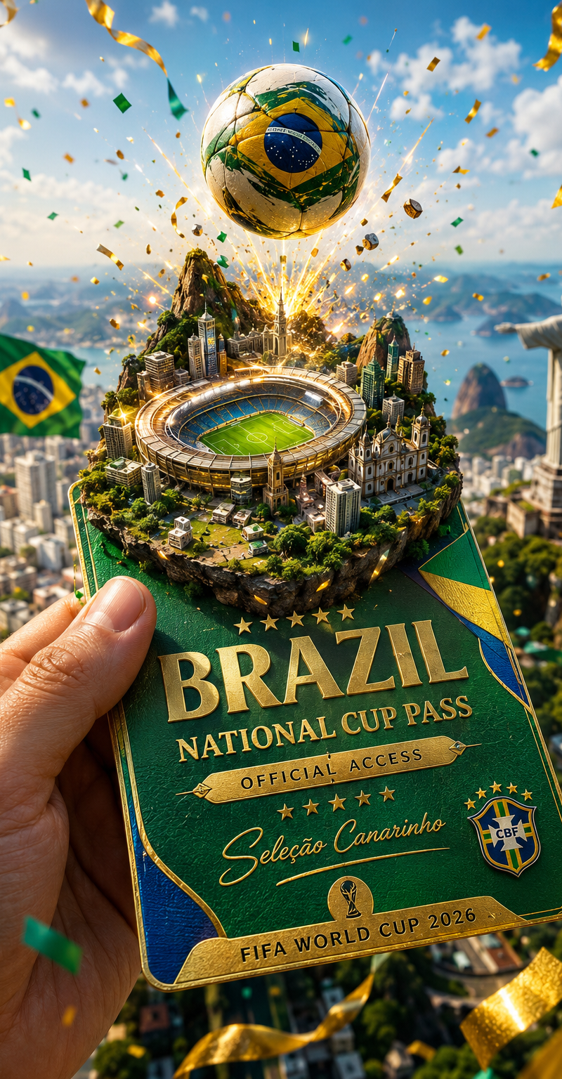 Create an ultra-detailed, cinematic 3D promotional travel-and-sports poster feat