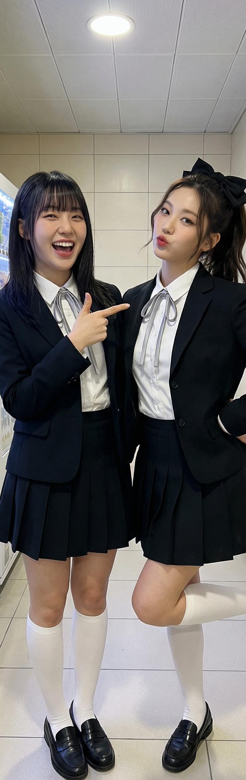 {"subject":{"description":"Twoyoungwomeninmatchingblack-and-whiteuniform-inspire