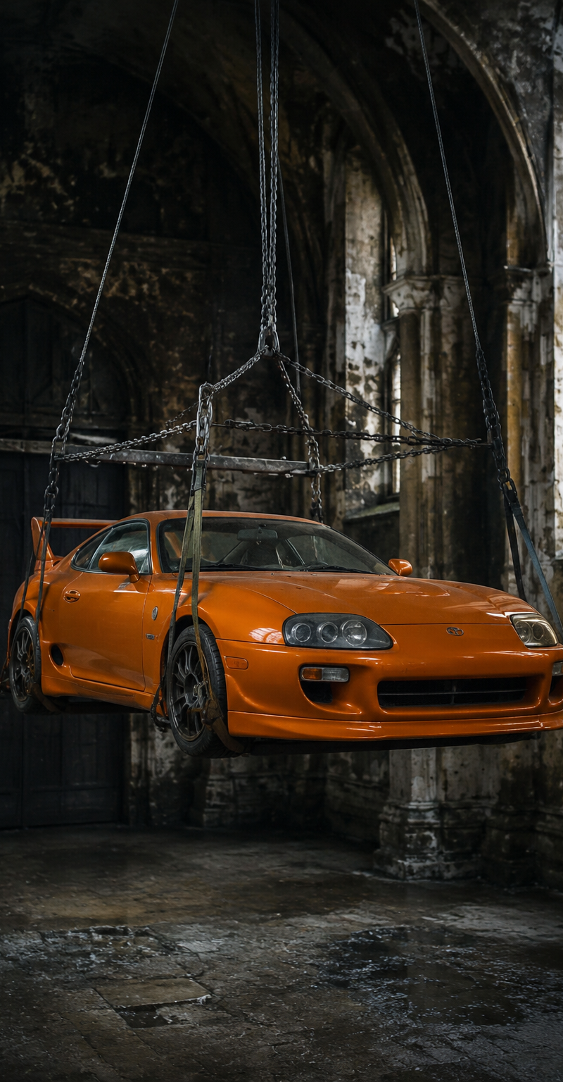 A raw, photorealistic documentary style photograph inside an ancient, gloomy cas