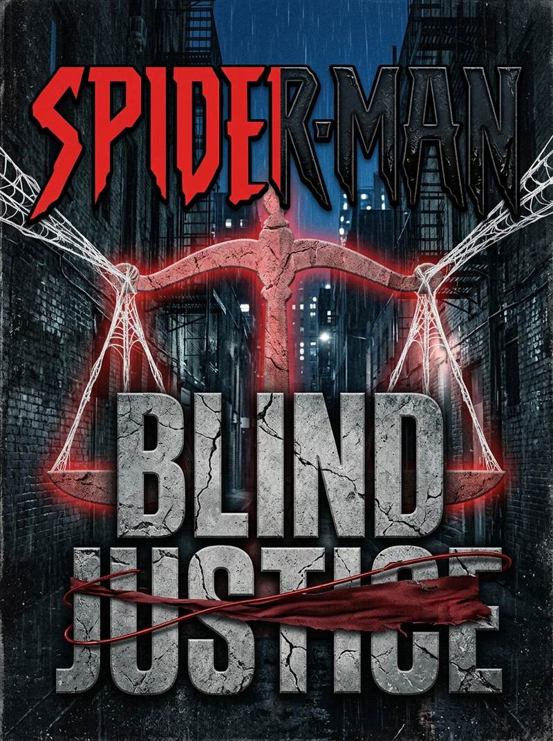 SPIDER-MAN" (Top Line): Use a bold, sharp sans-serif font
