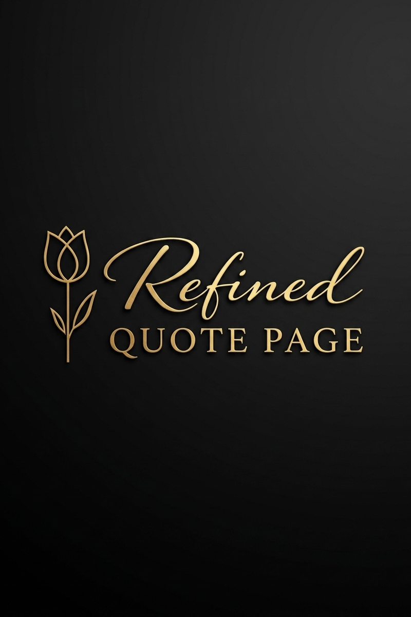 Using the reference images create a logo for my quote page