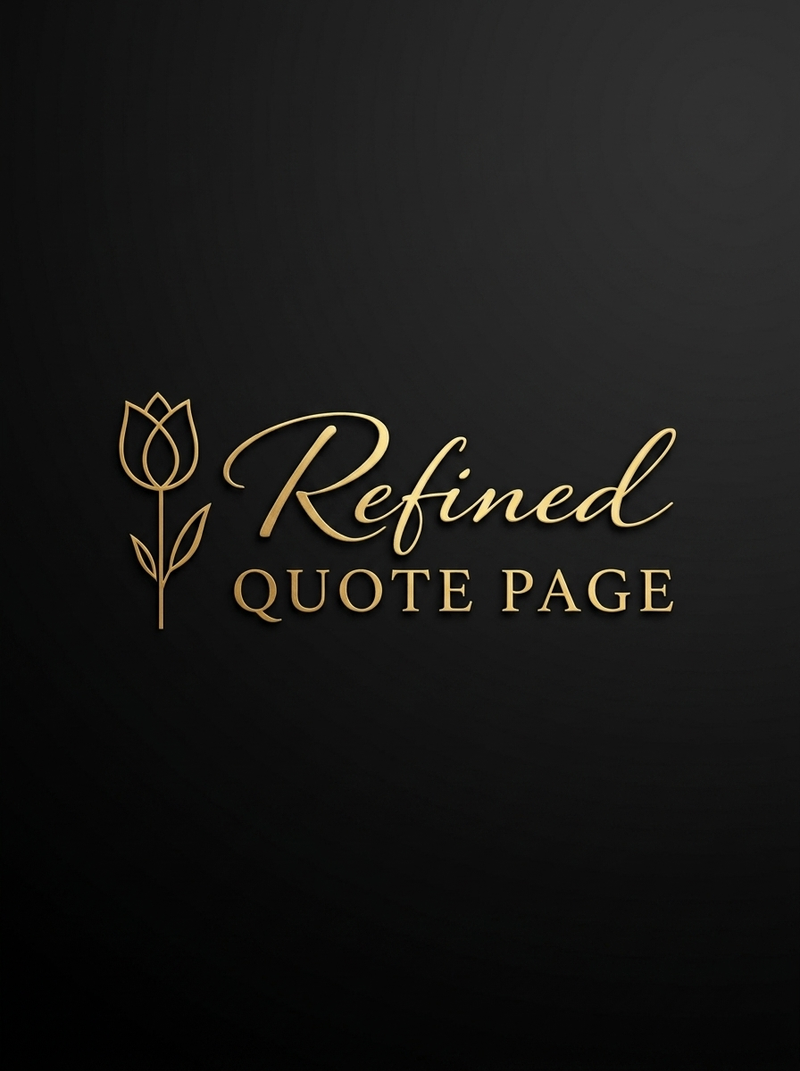 Using the reference images create a logo for my quote page