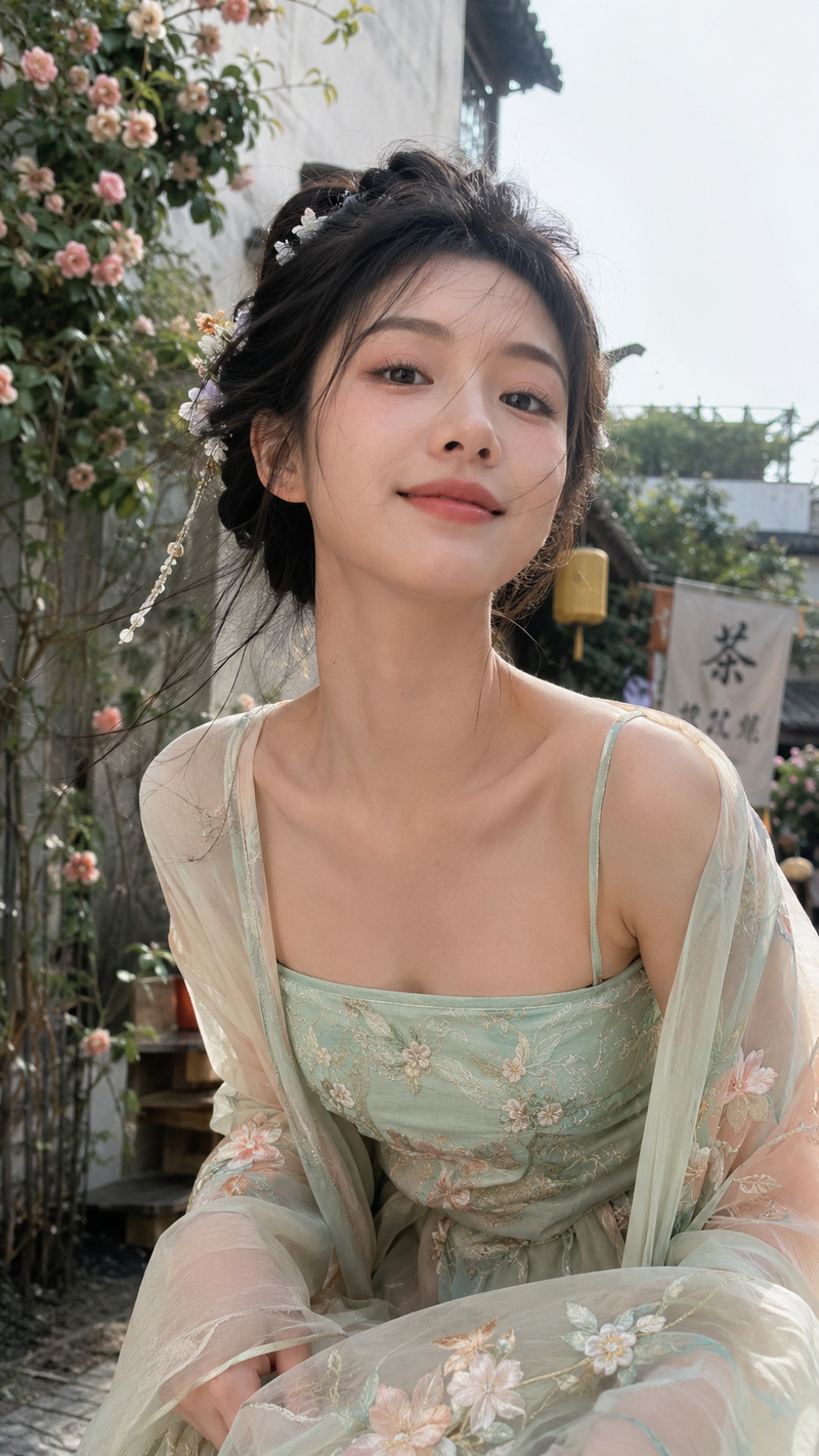 Generate a vertical 9:16 high-definition realistic photography portrait in ancie