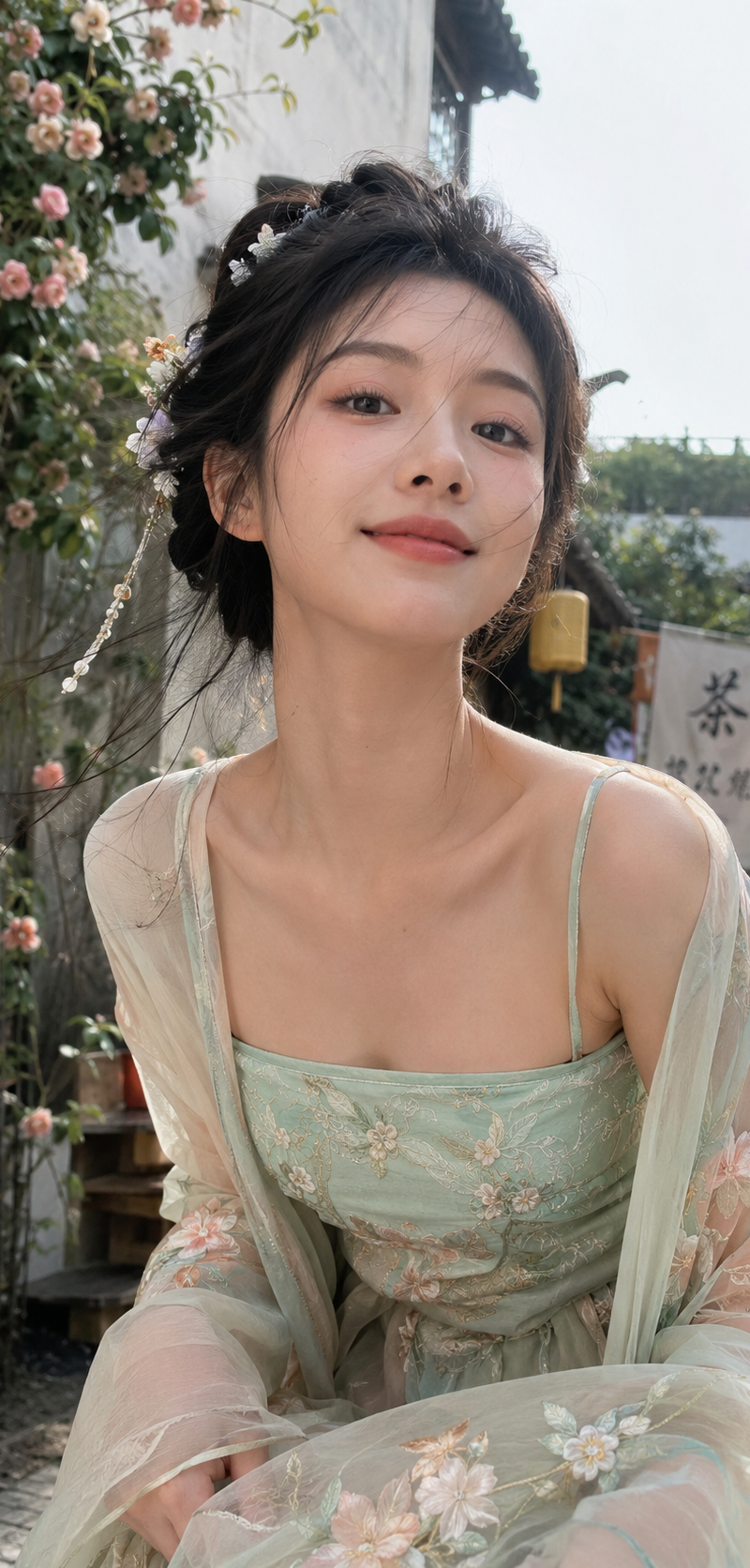 Generate a vertical 9:16 high-definition realistic photography portrait in ancie