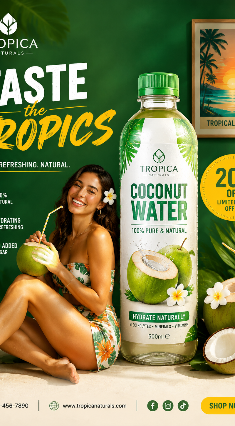 Create a creative commercial advertising poster for [PRODUCT NAME], a [PRODUCT T