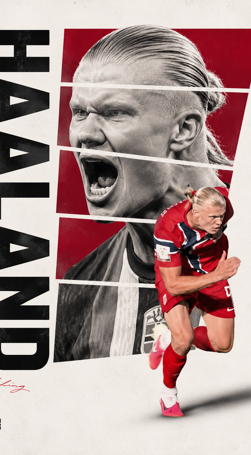 A professional sports graphic design poster of [Player Name], designed in a clea