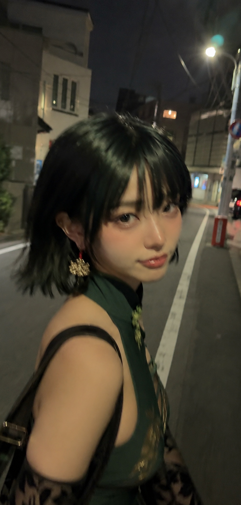 Create an image where the character looks more like a real and beautiful person,