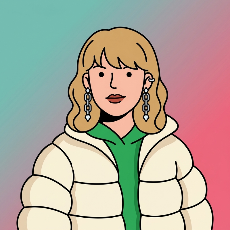 Transform the subject in the reference image into a stylized "Doodle-style" 2D v