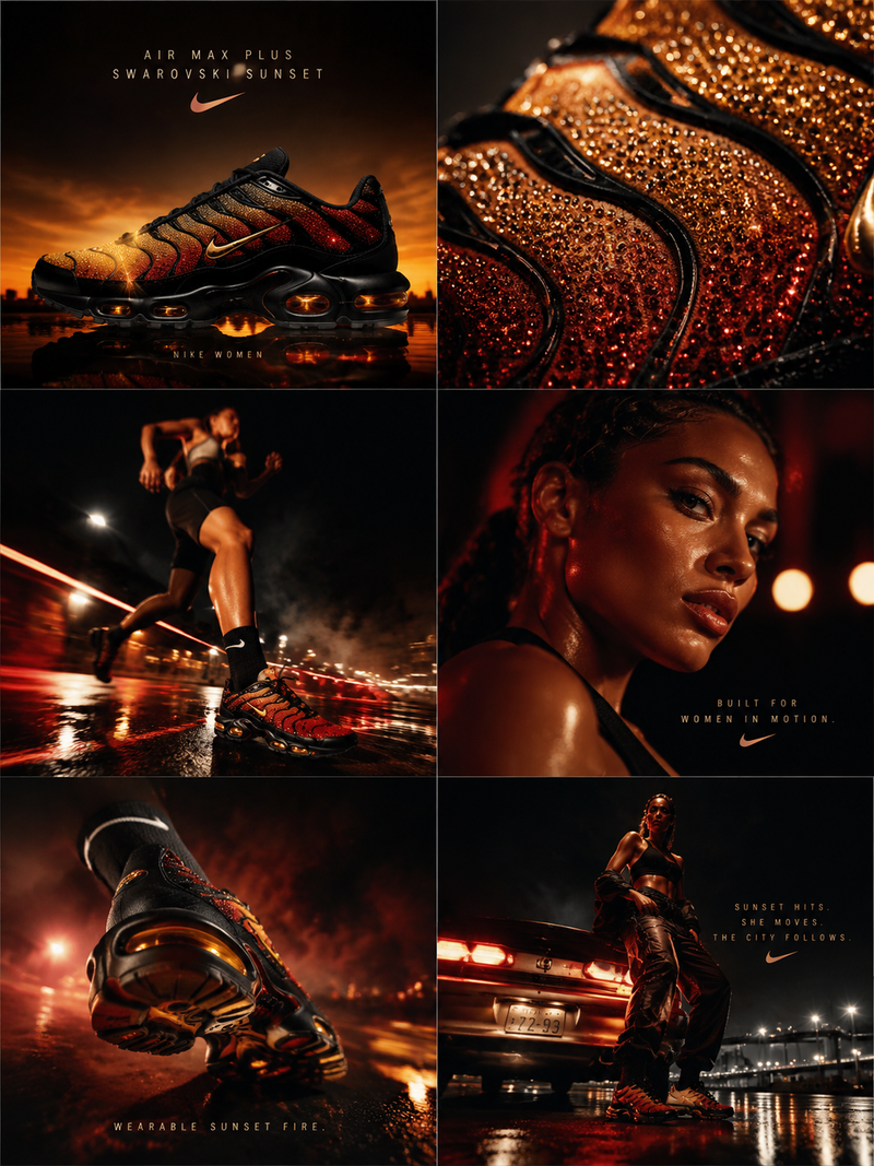 Ultra-premium cinematic Nike Women campaign for the Nike Women’s Air Max Plus Sw