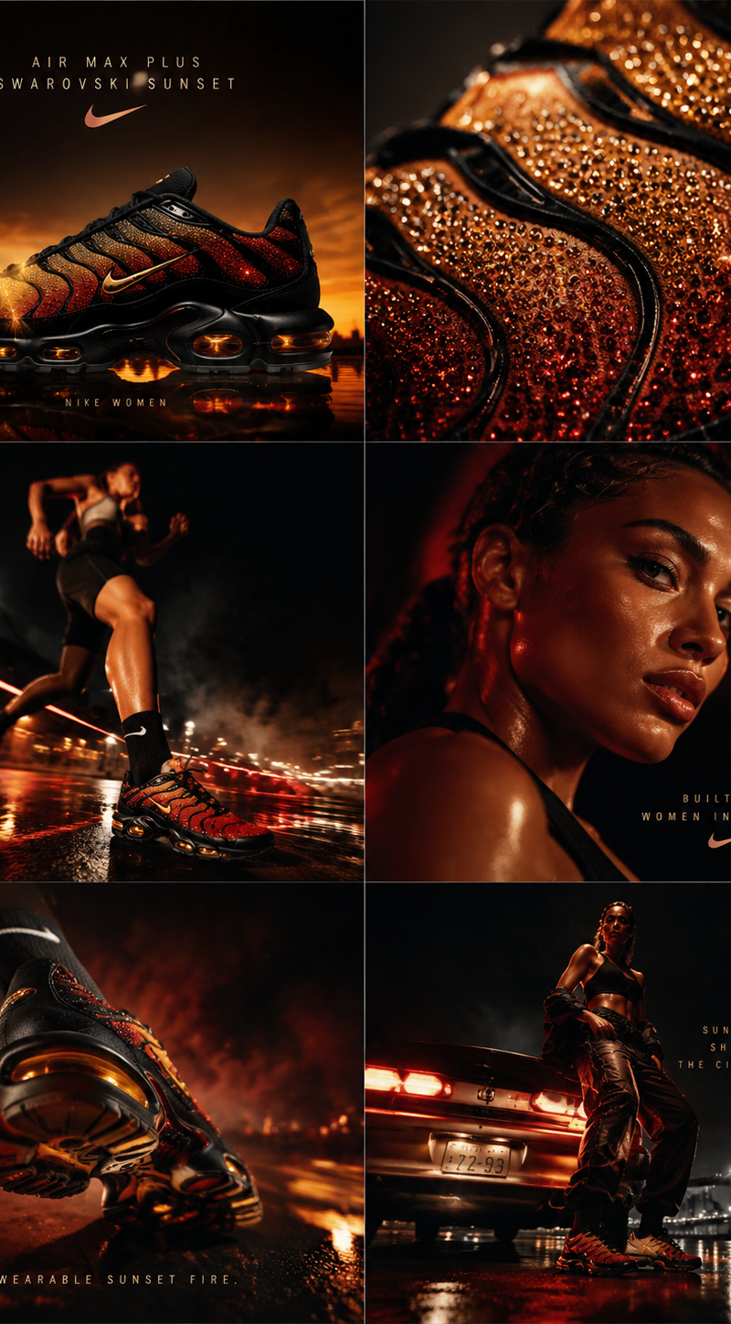 Ultra-premium cinematic Nike Women campaign for the Nike Women’s Air Max Plus Sw