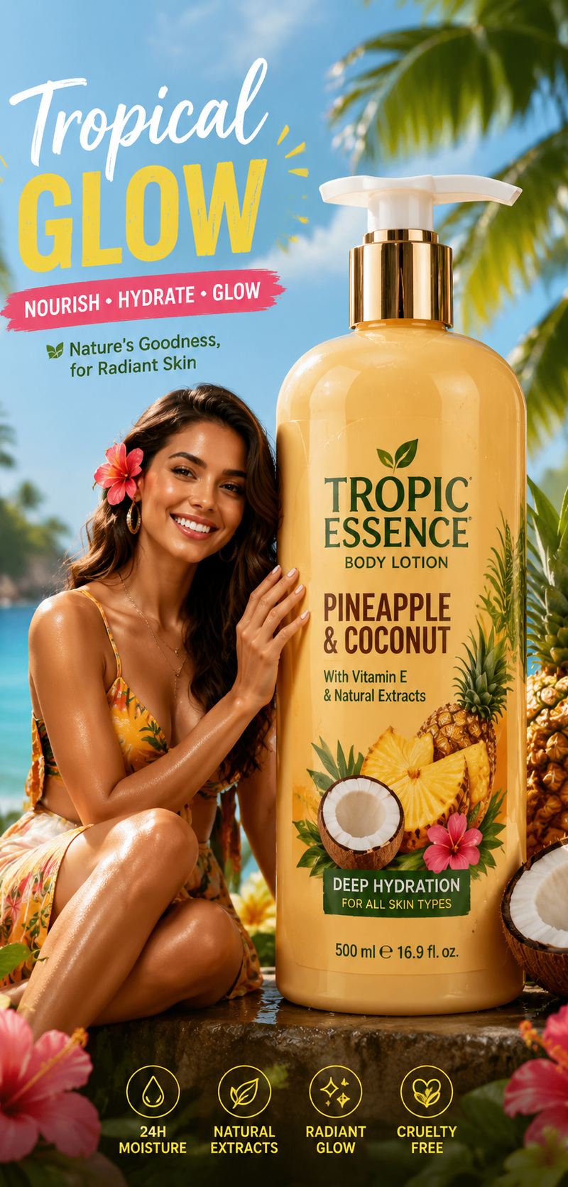 Create a creative commercial advertising poster for [PRODUCT NAME], a [PRODUCT T