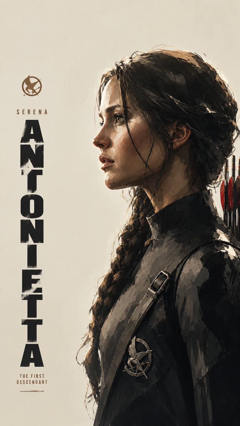 Serena Antonietta from The first descendant, rendered in an Kubo tite-style thic