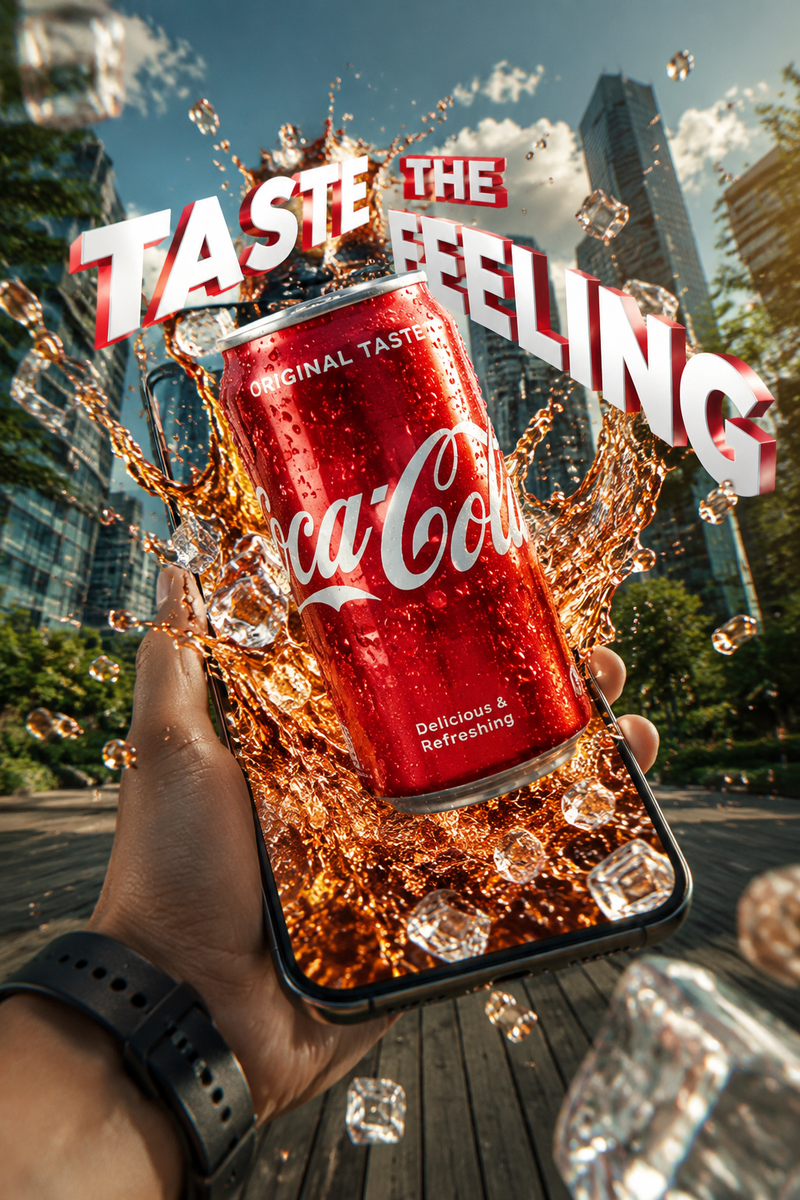 { "product": "[Enter product name]", "goal": "Photorealistic AR-style ad where t