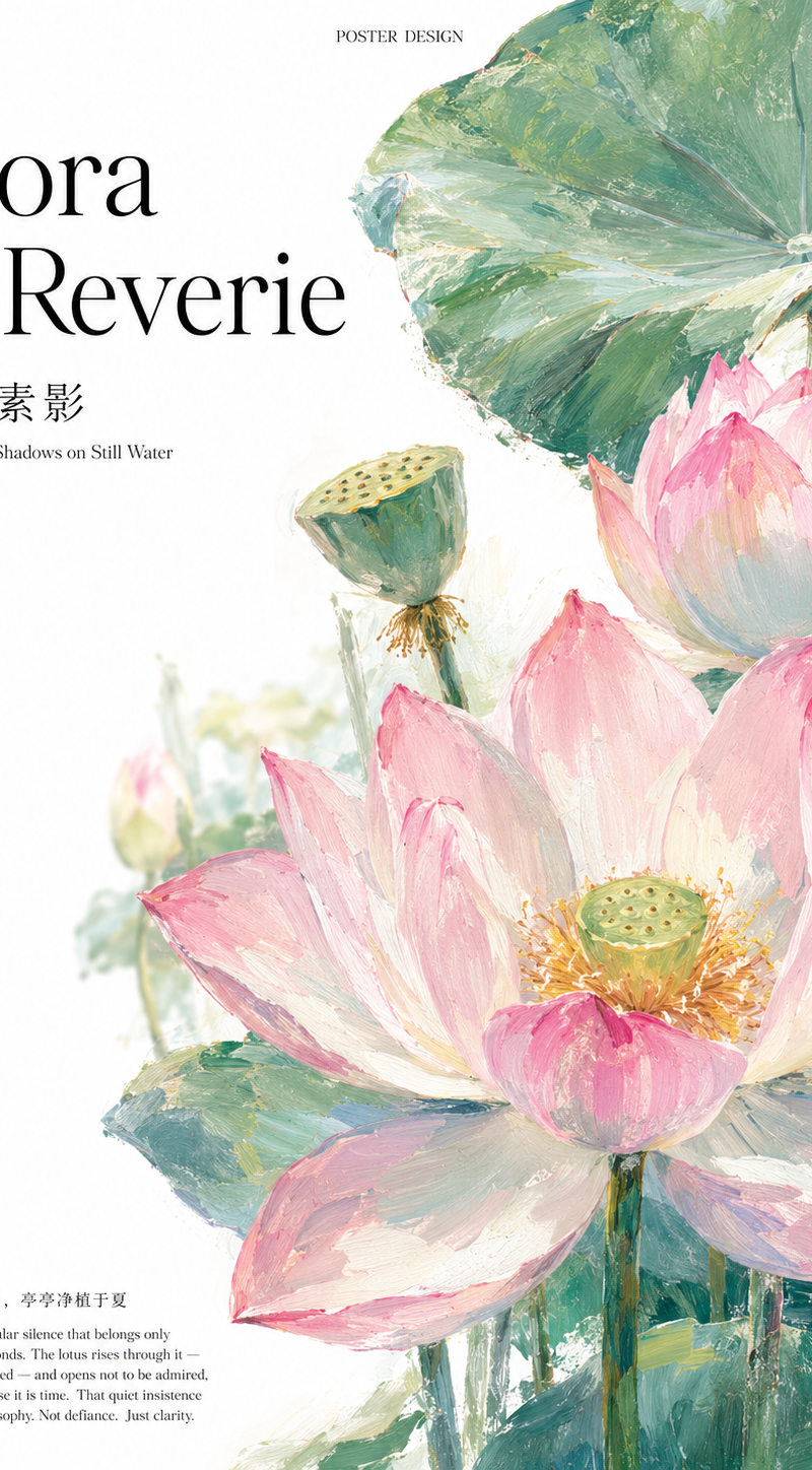 A flat illustration poster in post-impressionist style