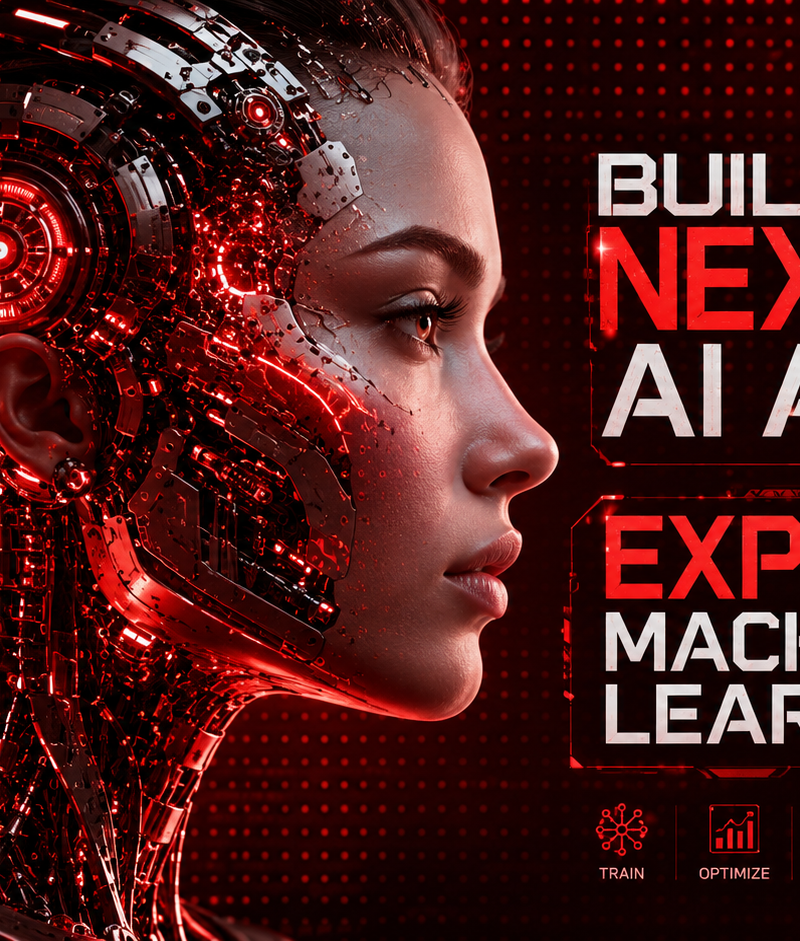 A striking cyberpunk profile portrait of a futuristic female cyborg in sharp sid