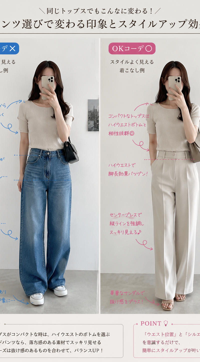 Create a fashion styling analysis infographic focused on women’s outfit tips, us