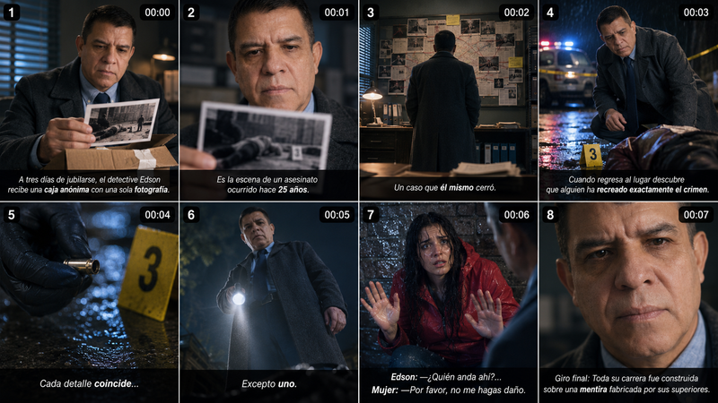 [STORYBOARD PROMPT] - SEGMENT 1/3 (0s–8s) STYLE: Cinematográfico Realista, 35mm 
