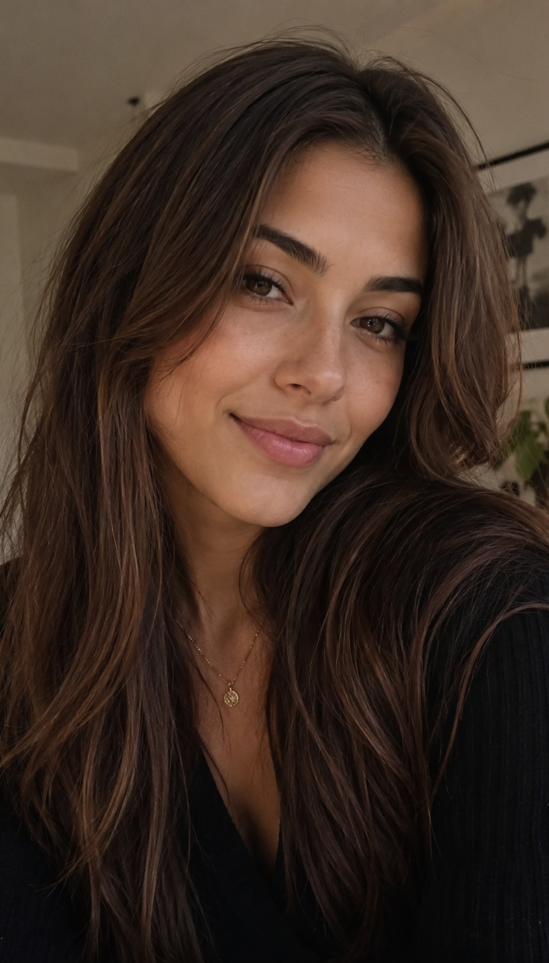 Brown hair woman