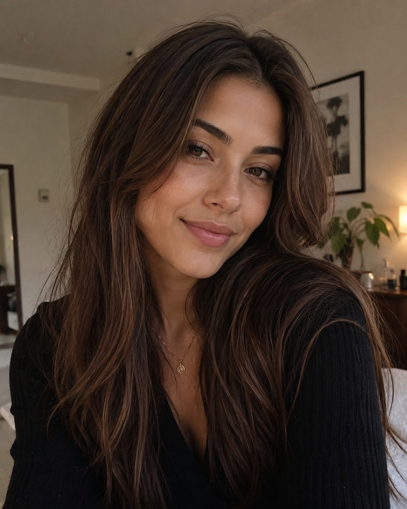 Brown hair woman