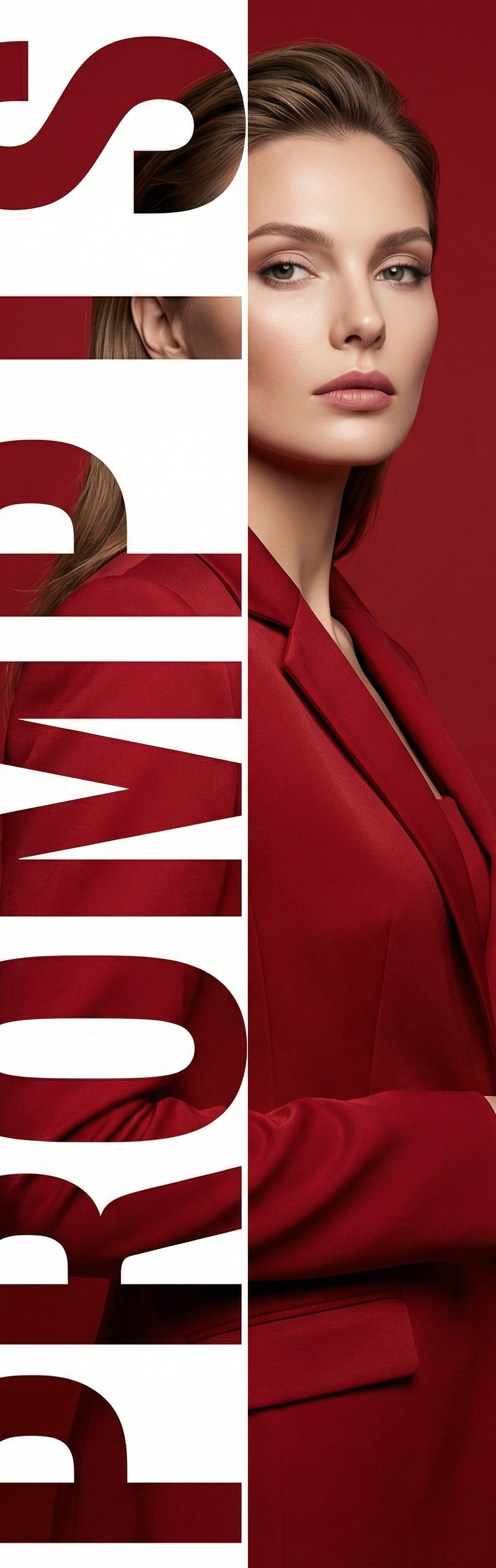 Style & Composition: High-fashion editorial typography poster, luxury magazine c