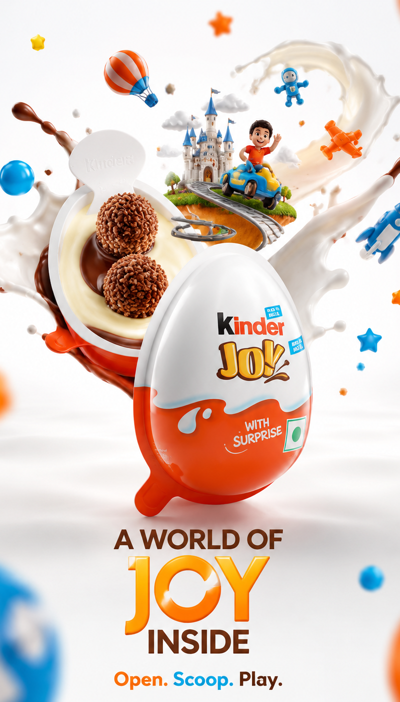 Act as a world-class FMCG commercial photographer, Ferrero creative director, an