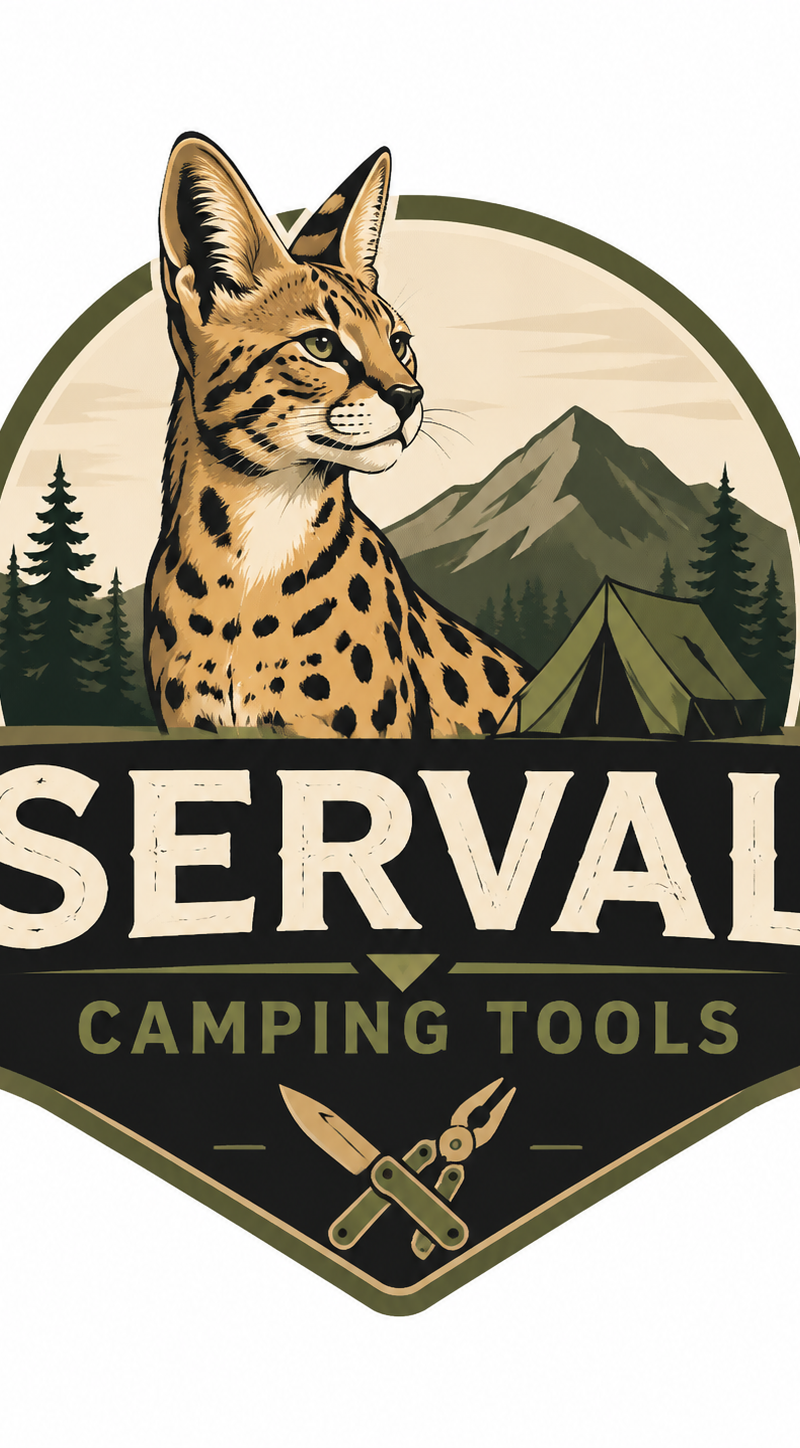 A logo for Serval camping tools