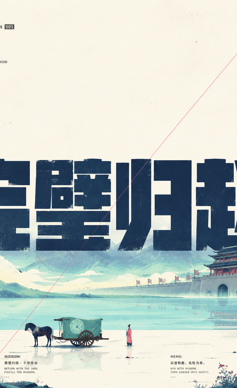 围绕任意主题对象生成一张图文融合的概念画面:先让一个极粗、极大的主题核心词占据中部,字形像沉重的结构墙一样压住画面,随后用主题派生的水平环境场从字的下半部横切过
