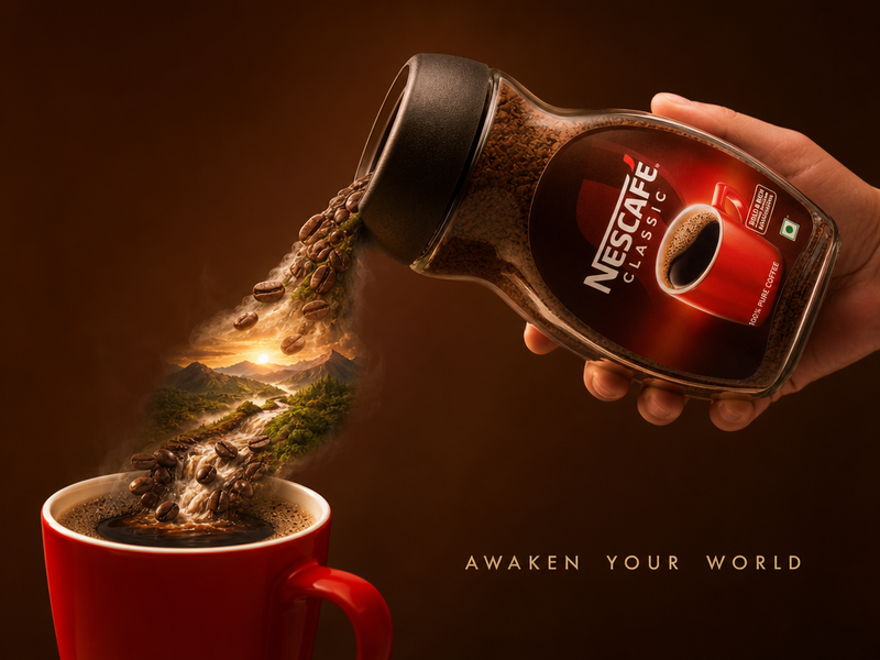 PRODUCT: [Product Name Or Photo] Create ONE scroll-stopping premium surreal adve