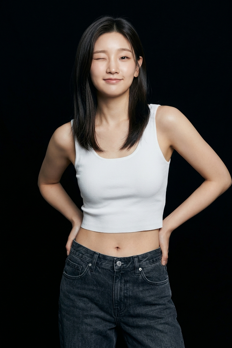 { "subject": { "description": "Korean Actress Park So Dam in a studio fashion po