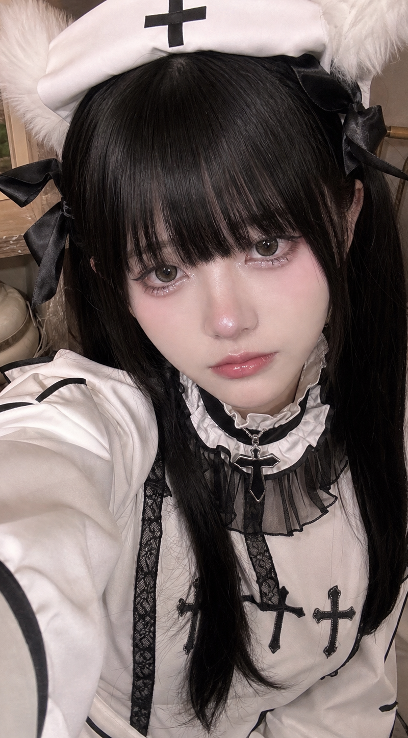 Create a vertical 3:4 front-facing smartphone selfie of an adult-coded young wom