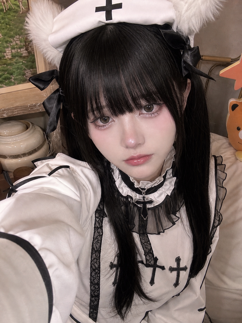 Create a vertical 3:4 front-facing smartphone selfie of an adult-coded young wom