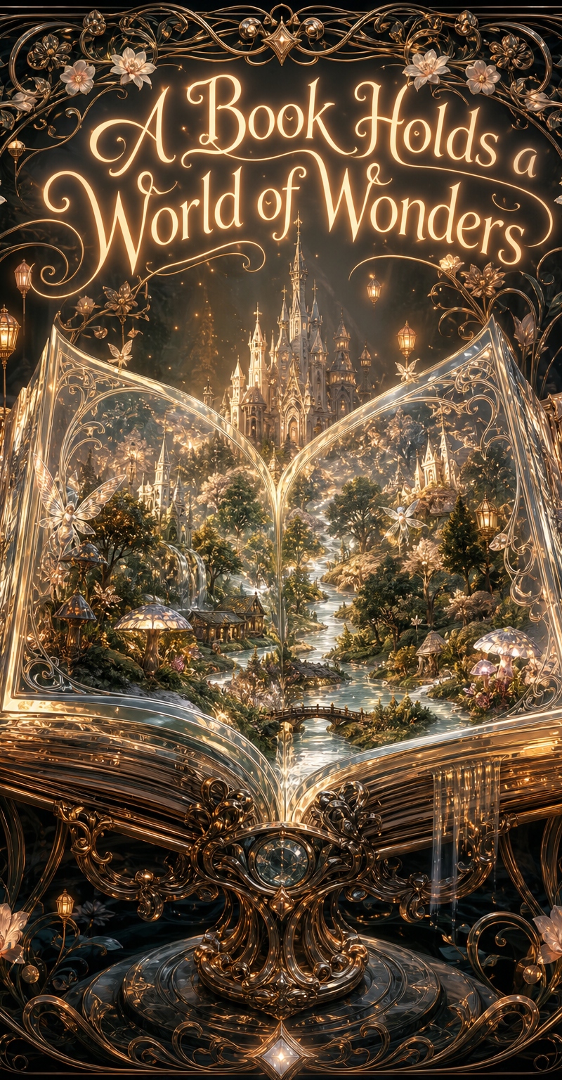High Fantasy Art Nouveau style, massive transparent open hollowed-out magical to