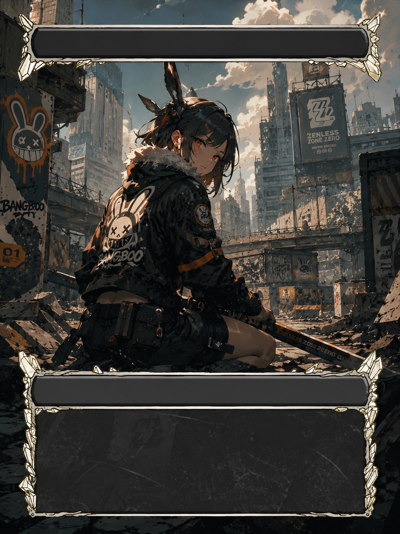 I want you to take this image which is the frame of a card for magic the gatheri