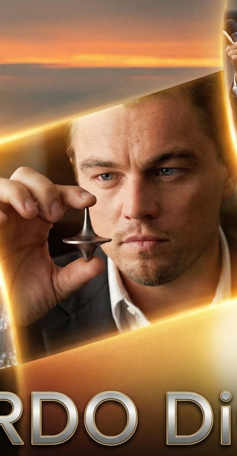 Create an epic poster showcasing the most iconic moments of [Leonardo Wilhelm Di
